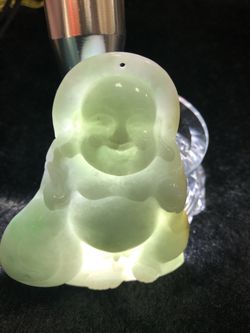 Natual A Jadeite Jade Pendant maitreya 弥勒