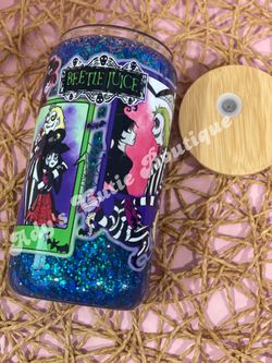 Beetle juice Snowglobe Tumbler