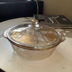Fire King 2qt Dish with Glass Lid
