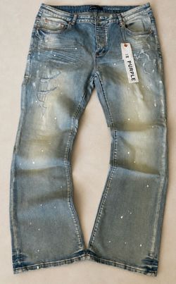 Light Wash Paint Splatter Jeans Size 38  Tags