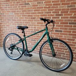 NEW 16" SMALL RETROSPEC BARRON 7 SPEED FOREST GREEN COMFORT FITNESS HYBRID BIKE