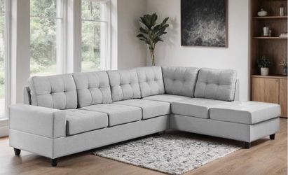 New gray sectional with free delivery