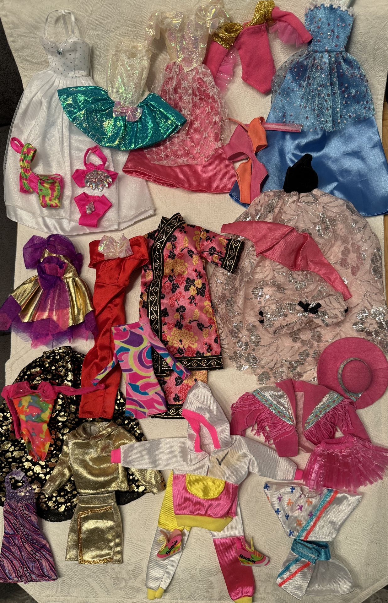 Barbie Immaculate Dresses, Etc. Early 2000’s