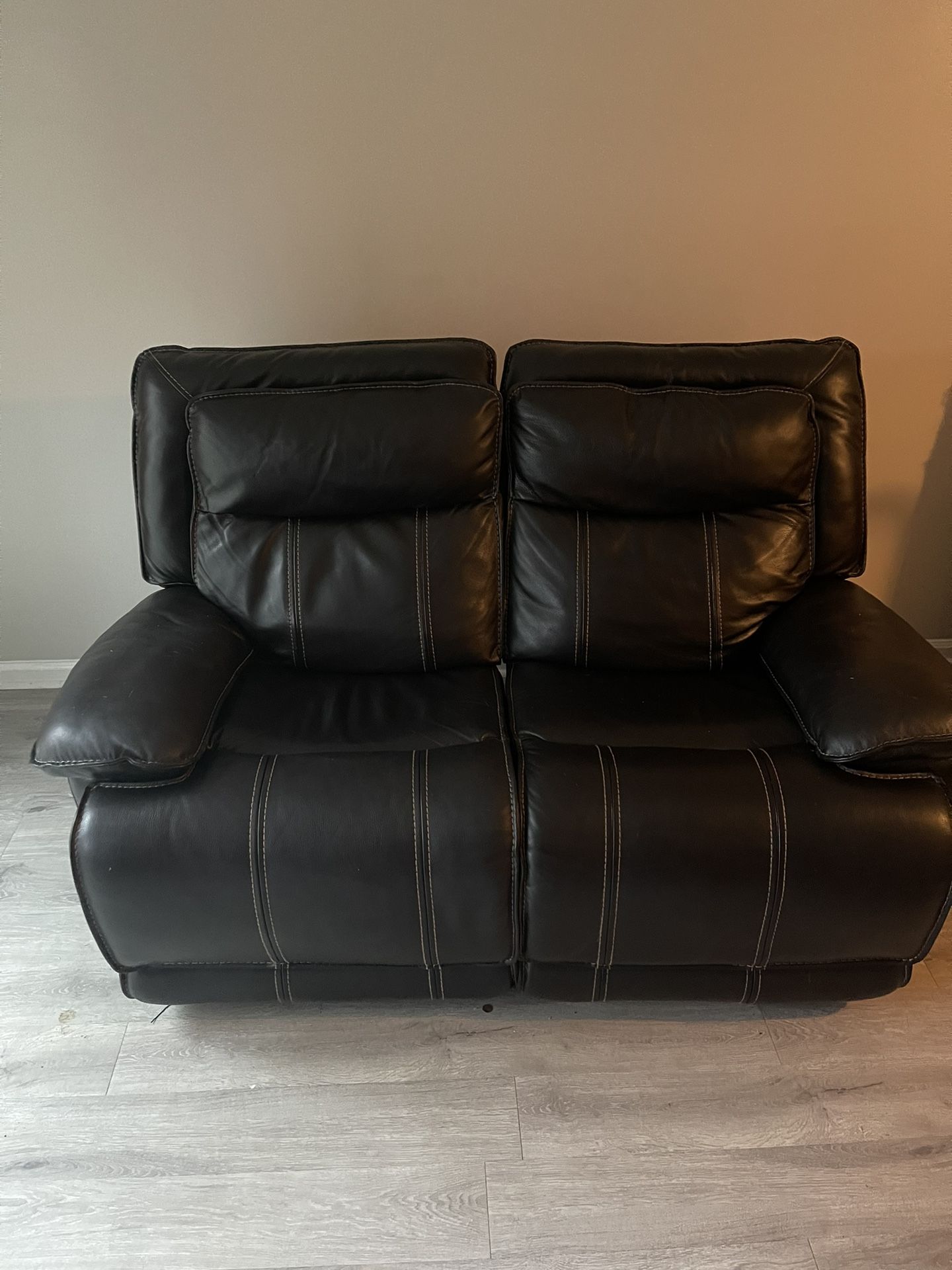 Leather Love Seat