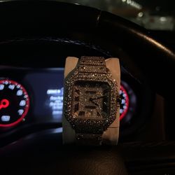 Diamond Cartier Santos Watch
