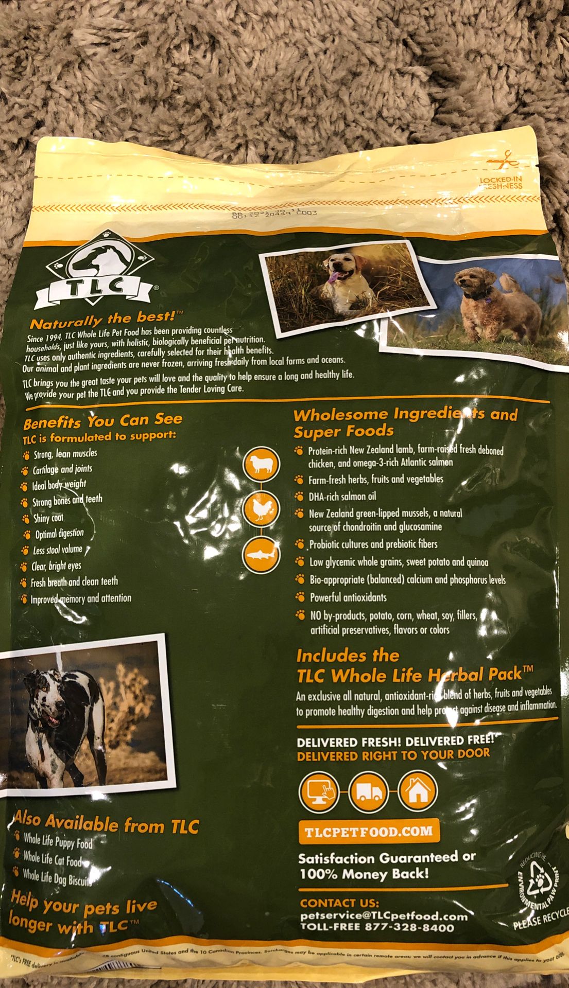 Brand new bag of TLC dog food for Sale in Alexandria, VA OfferUp