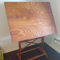 Solid Wood Drafting Table