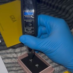 2ct TW Moissanite Screw Back Solitaire Stud Earrings - GRA Certified D VVS1 6.5mm