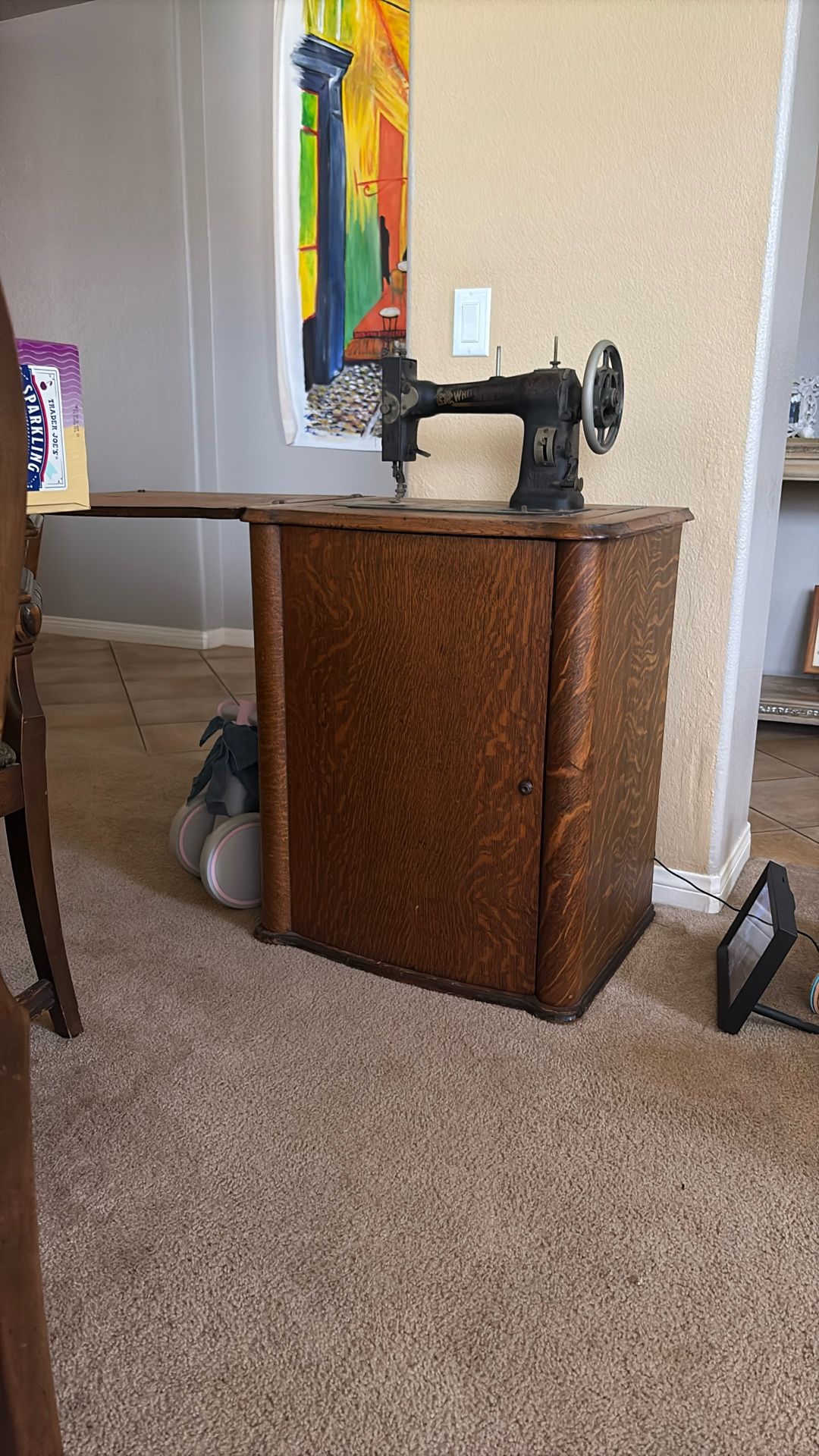 White Rotary Sewing Machine