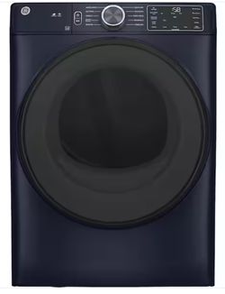 GE 7.8-cu ft Stackable Steam Cycle Smart Electric Dryer (Sapphire Blue)