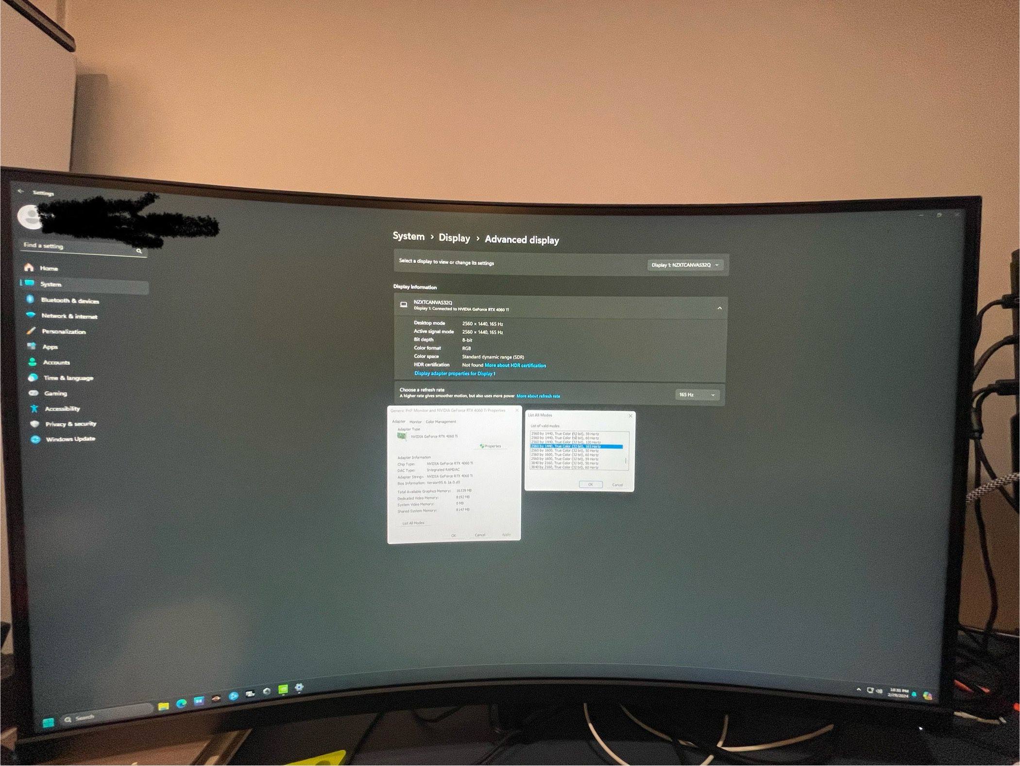 NZXT Monitor Curved 32