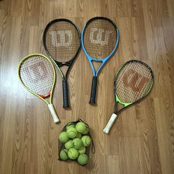 tennis rackets