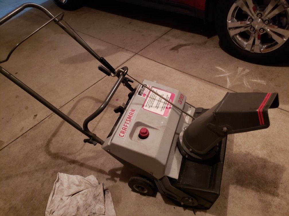 Craftsman snow blower 3/20