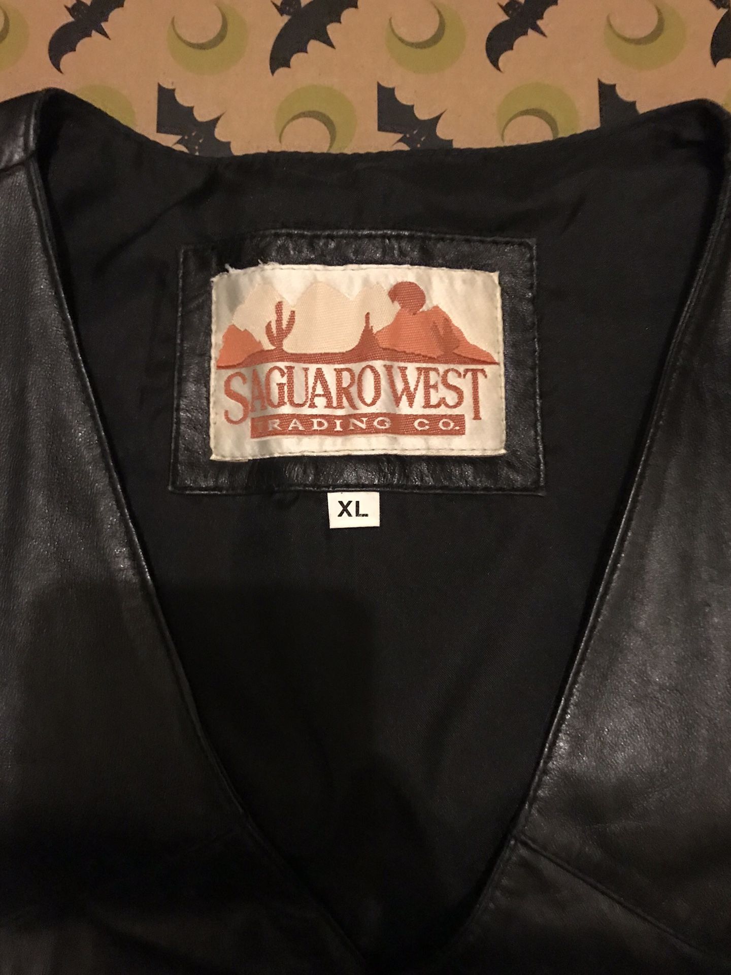 Saguaro west deals leather vest