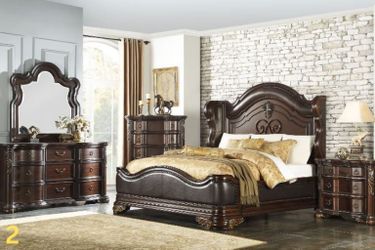 Europen Inspired designbed traditional bedroom set starts @ $2275.00
