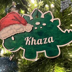 Personalized Dinosaur Ornament