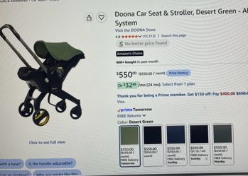 Doona X  Desert Green Compact Infant Car Seat & Stroller with Base