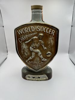 Vintage Jim Beam 1974 World Cup Decanter