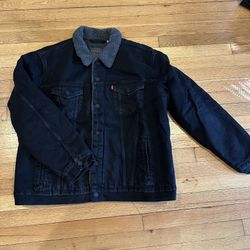 Levi’s Sherpa Trucker Jacket Black