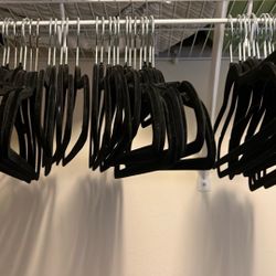 Velvet Hangers - 3 1/2 Dozen Black