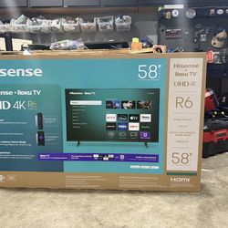 58 INCH TV BRAND NEW ROKU
