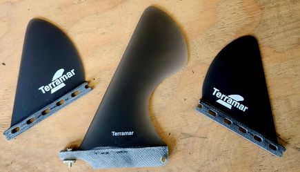 TERRAMAR SURFCO 2 +1 "WASABI" SERIES SURFBOARD FINS