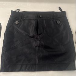 real leather skirt european made size 38