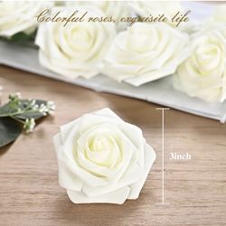 Fake Flowers -Ivory White 