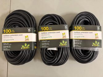 100 foot power extension 12/3 gauge