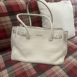 Original Michael Kors White Pebble Leather Large Bag