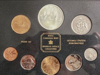 Royal Canidan Mint Silver And Proof  Triple  Dollar Coin Set