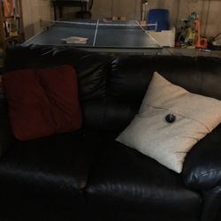 Faux leather Loveseat-FREE