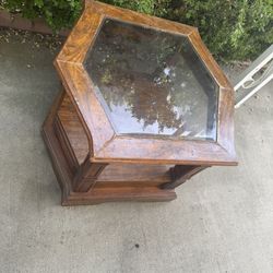 Glass End Table