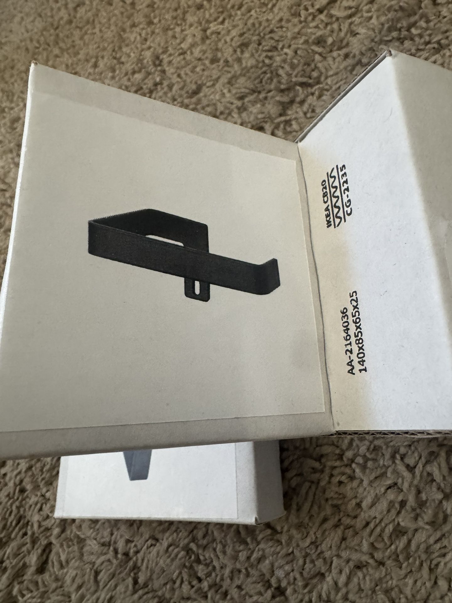 2 Black Toilet Paper Holder