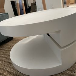 White round coffee Swivel Table