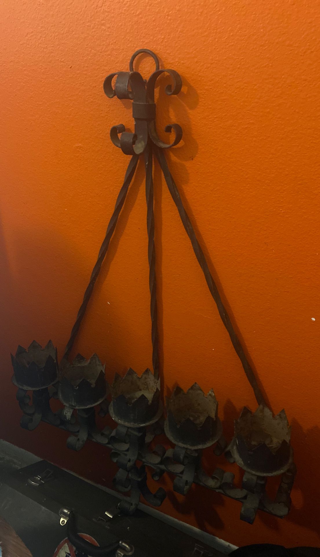 Cast iron handmade candle holder