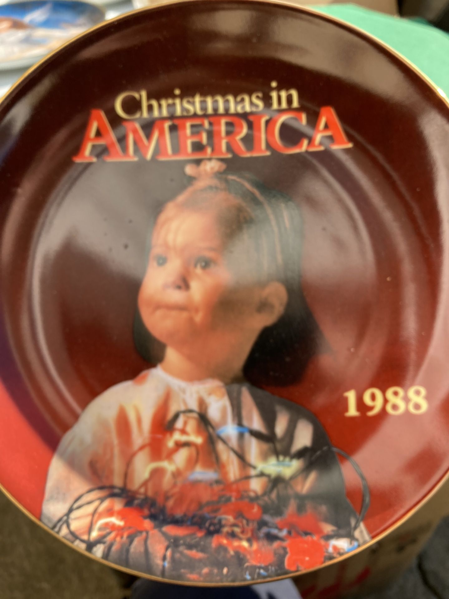 1988 Christmas in America collectors plate