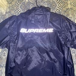 Supreme Windbreaker Navy blue 3M reflective 