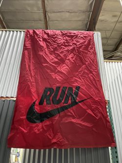 Giant Nike RUN nylon flag sign display tapestry art