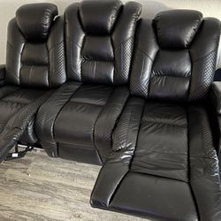Black Leather Couch