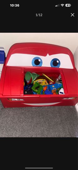 Very large Lightning McQueen toy box