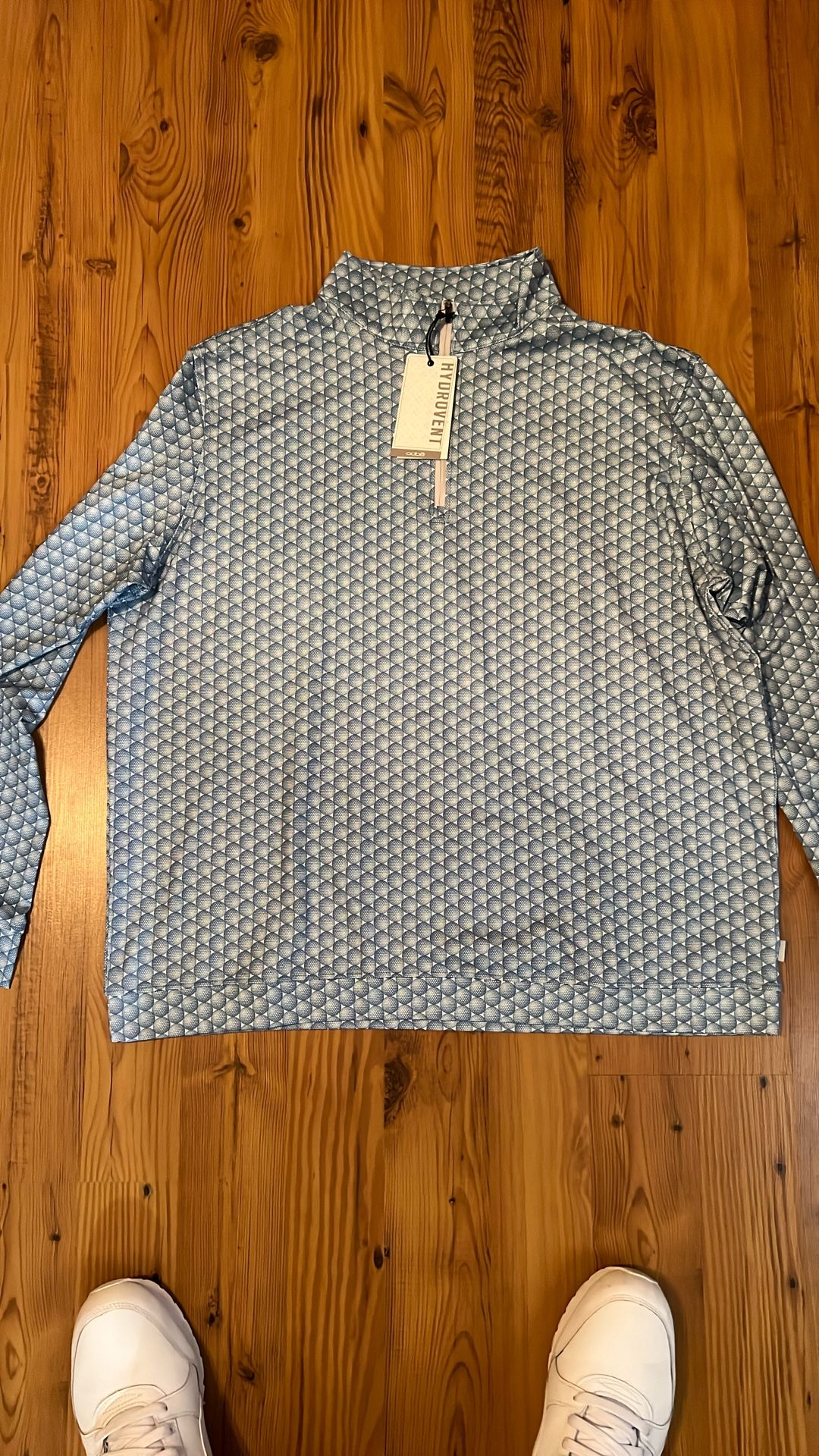 Men’s 1/4 Zip Pullover, Golf Ball Design - New - XL
