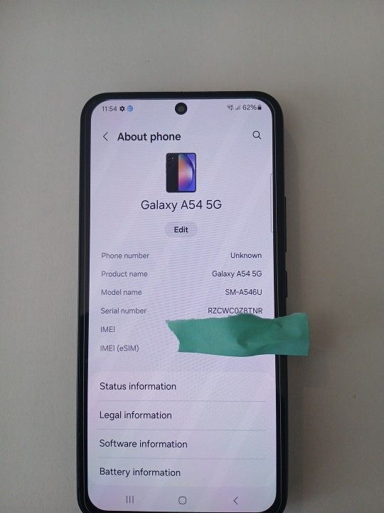 Cricket Samsung A54 128gb ($199)