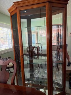Dining set with china cabinet