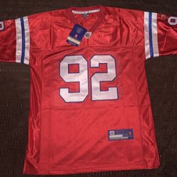 New England Red Throwback Authentic Limited Jersey Size 50 Albert Haynesworth