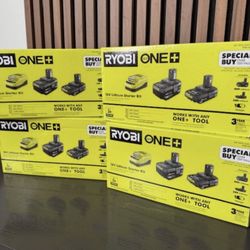 New Ryobi Battery + Charger Set
