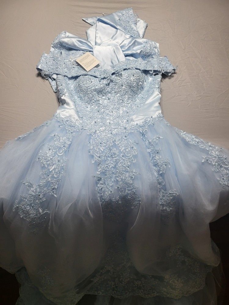 Light Blue Ball Gown