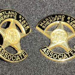 Lot of 2 Maryland state sheriff's assn. brass lapel pins
