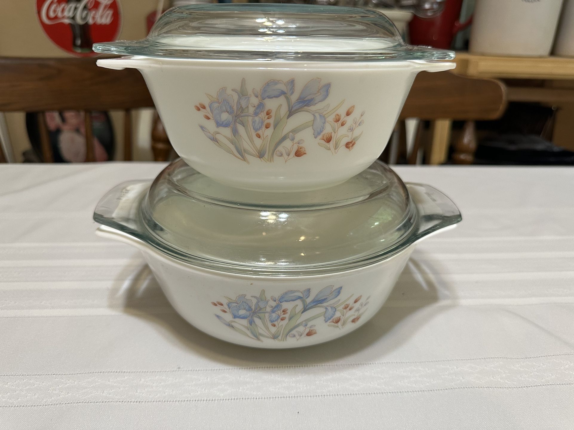 Vintage English Pyrex Set Of 2