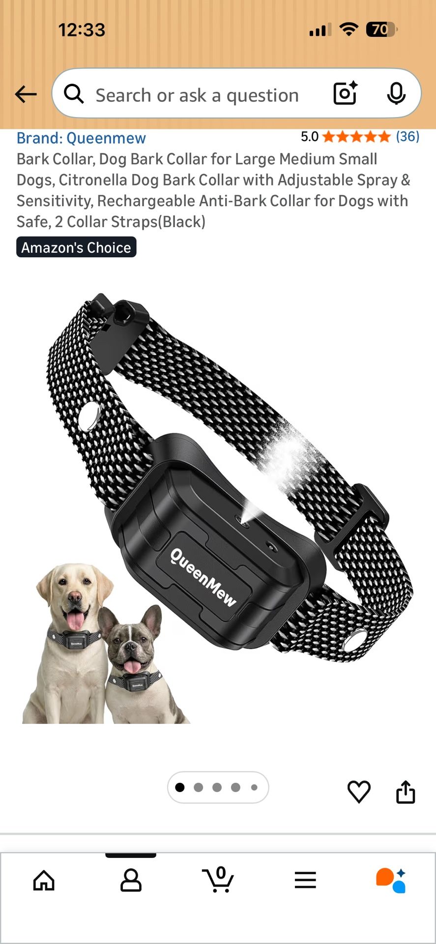 Dog Barking collar.